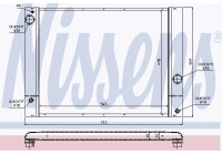 Radiator, engine cooling 60772 Nissens