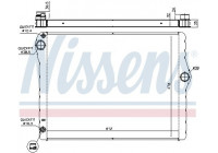 Radiator, engine cooling 60776 Nissens