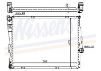 Radiator, engine cooling 60784A Nissens
