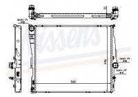 Radiator, engine cooling 60807 Nissens