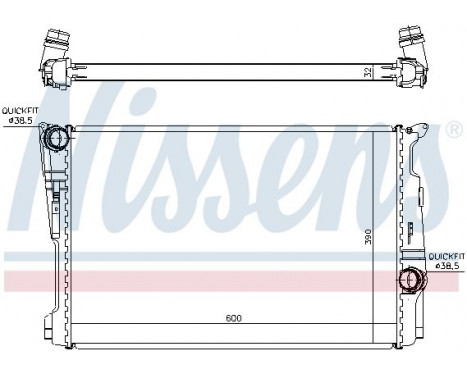 Radiator, engine cooling 60808 Nissens