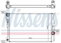 Radiator, engine cooling 60809 Nissens