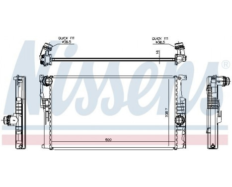 Radiator, engine cooling 60814 Nissens