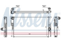 Radiator, engine cooling 60816 Nissens