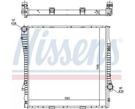 Radiator, engine cooling 60819 Nissens