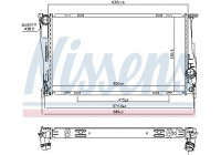 Radiator, engine cooling 60832 Nissens