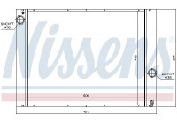 Radiator, engine cooling 60848 Nissens