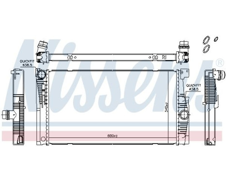 Radiator, engine cooling 60857 Nissens, Image 6