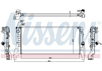 Radiator, engine cooling 60861 Nissens