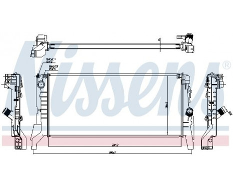 Radiator, engine cooling 60861 Nissens