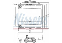 Radiator, engine cooling 60873 Nissens