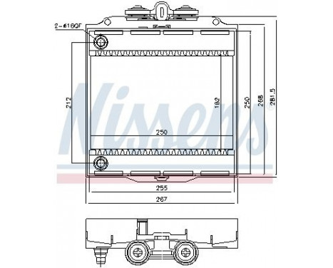 Radiator, engine cooling 60873 Nissens