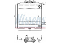Radiator, engine cooling 60874 Nissens