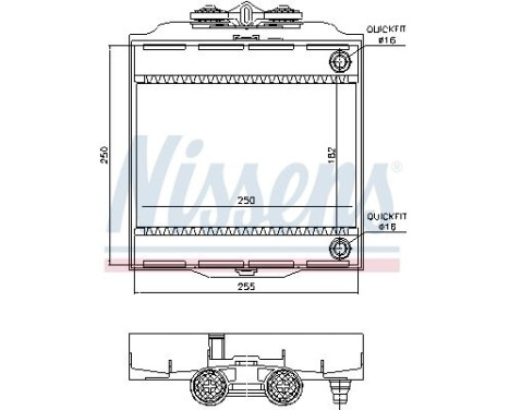 Radiator, engine cooling 60874 Nissens