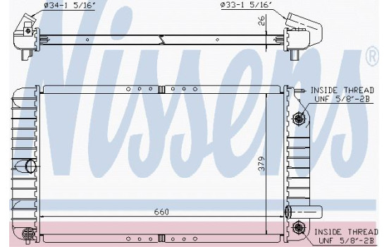 Radiator, engine cooling 609191 Nissens