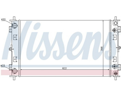 Radiator, engine cooling 60981A Nissens, Image 2