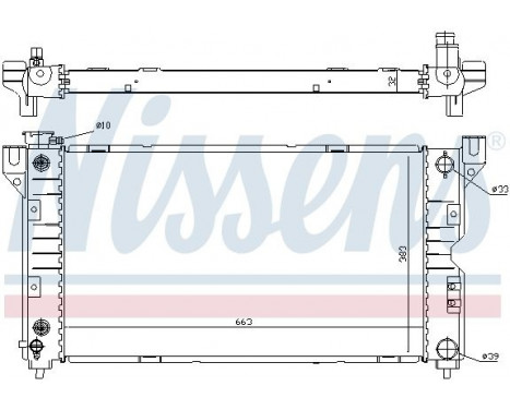 Radiator, engine cooling 60984 Nissens, Image 2