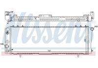 Radiator, engine cooling 60986 Nissens
