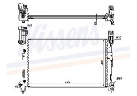 Radiator, engine cooling 60996A Nissens