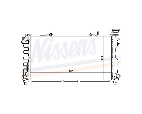 Radiator, engine cooling 61004 Nissens