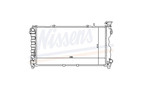 Radiator, engine cooling 61004 Nissens