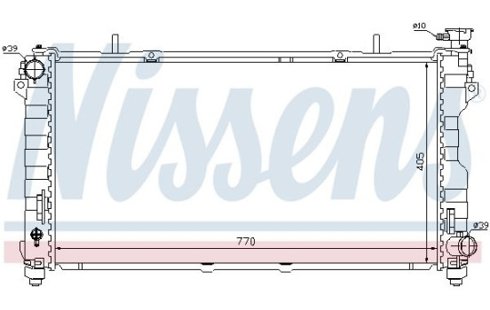 Radiator, engine cooling 61004 Nissens, Image 2