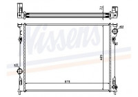 Radiator, engine cooling 61014A Nissens