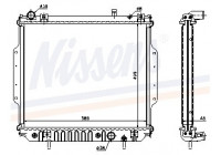 Radiator, engine cooling 61020A Nissens