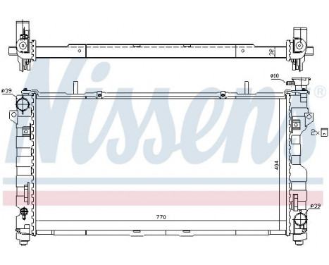 Radiator, engine cooling 61025 Nissens, Image 2