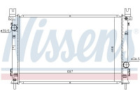 Radiator, engine cooling 61028 Nissens