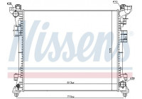 Radiator, engine cooling 61034 Nissens