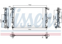 Radiator, engine cooling 61042 Nissens