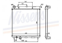 Radiator, engine cooling 61279 Nissens
