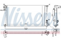Radiator, engine cooling 61315 Nissens