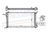 Radiator, engine cooling 61326A Nissens