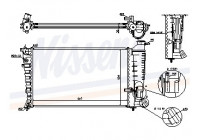 Radiator, engine cooling 61329A Nissens