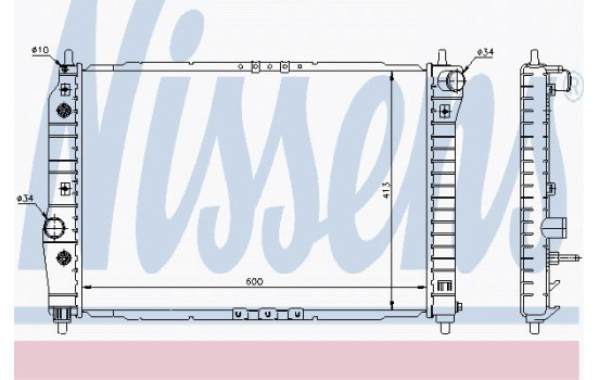Radiator, engine cooling 61637 Nissens