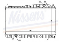 Radiator, engine cooling 61638 Nissens