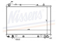 Radiator, engine cooling 61640 Nissens