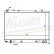 Radiator, engine cooling 61640 Nissens