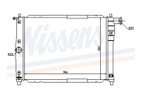 Radiator, engine cooling 61644 Nissens