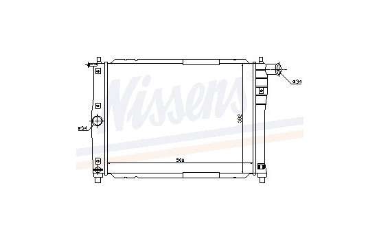 Radiator, engine cooling 61644 Nissens
