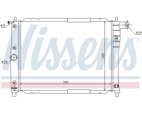 Radiator, engine cooling 61644 Nissens, Image 2