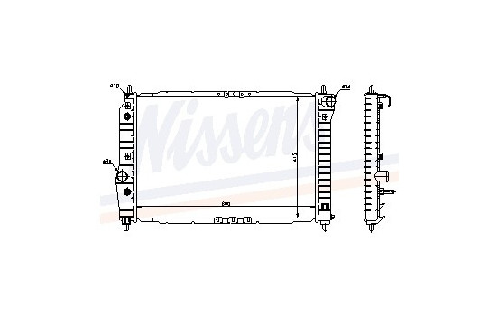 Radiator, engine cooling 61645 Nissens