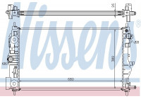 Radiator, engine cooling 61676 Nissens