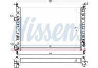 Radiator, engine cooling 61684 Nissens
