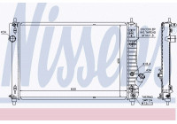 Radiator, engine cooling 61687 Nissens