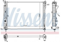 Radiator, engine cooling 61688 Nissens