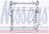 Radiator, engine cooling 61689 Nissens