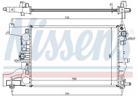 Radiator, engine cooling 616903 Nissens